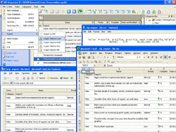 Export of Task List to MS Excel, HTML, XML, Text and CSV formats.